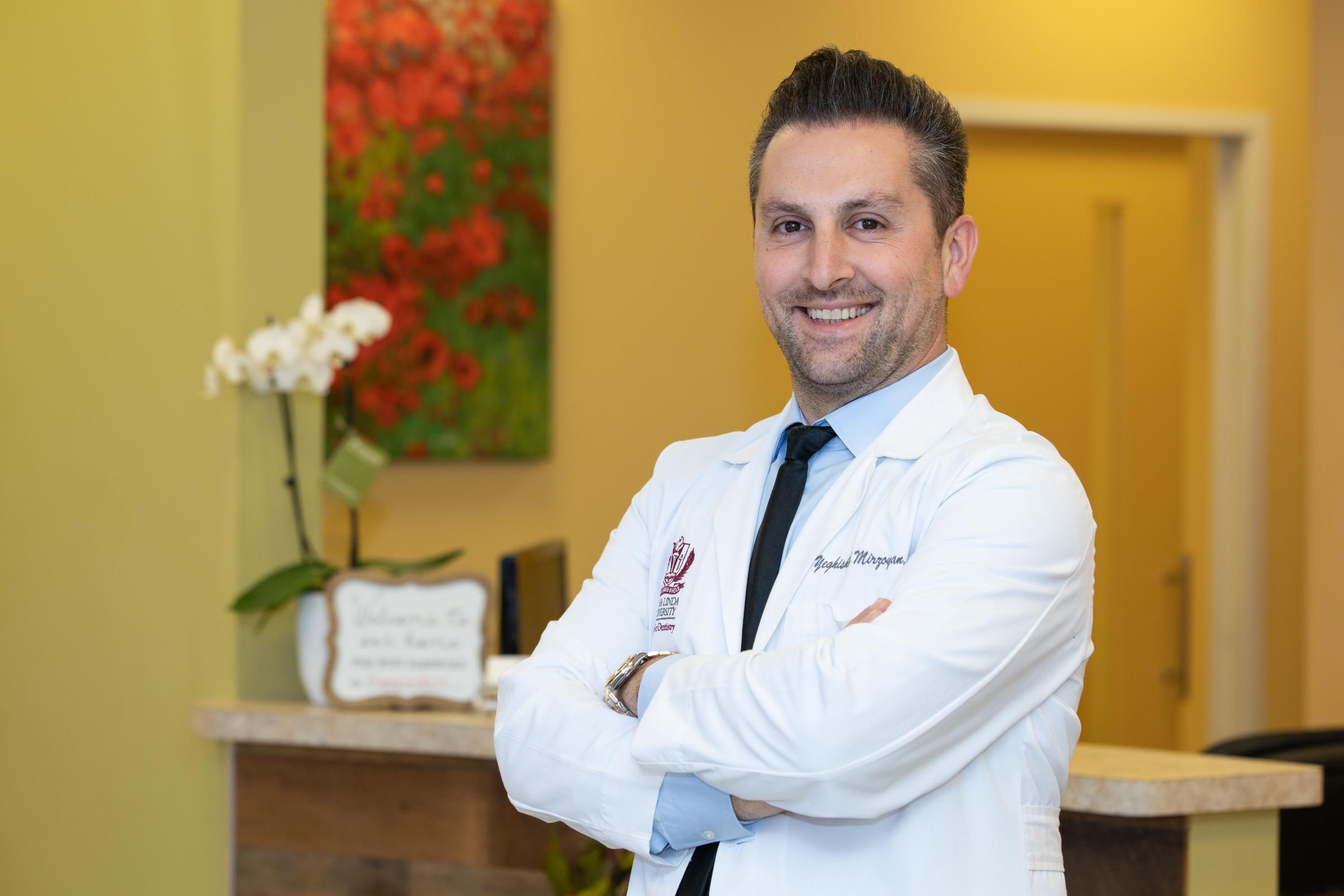 Dr. Mirzoyan talking about porcelain veneers Van Nuys, CA